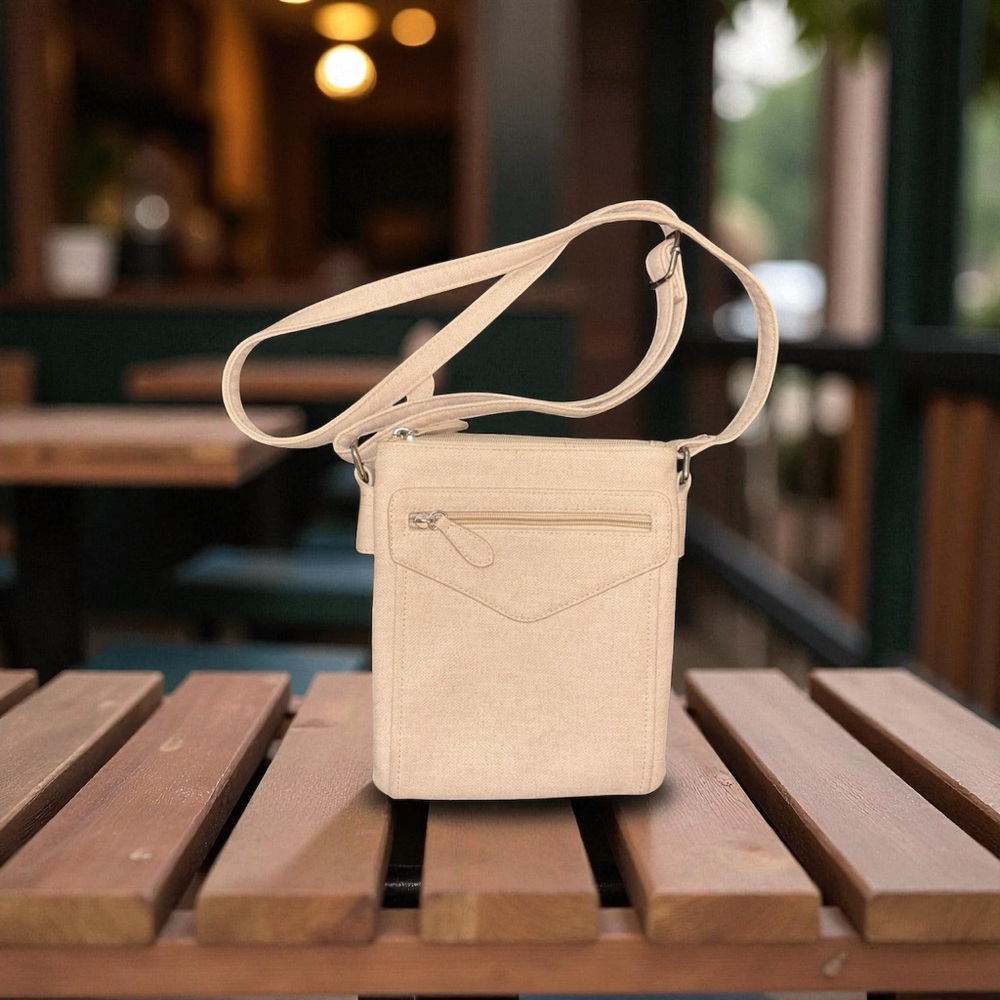 Beige Crossbody Bag - Picture 1 of 2